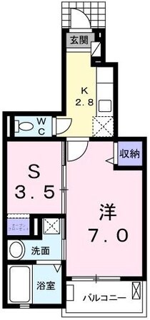 シャン　ラフレシールの物件間取画像